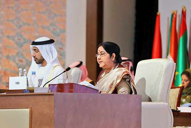 Sushmas veiled attack on Pakistan at OIC, says terror camps must go