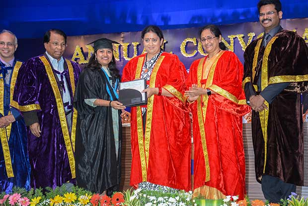 Invoke Gandhi in you to serve nation, Smriti to students