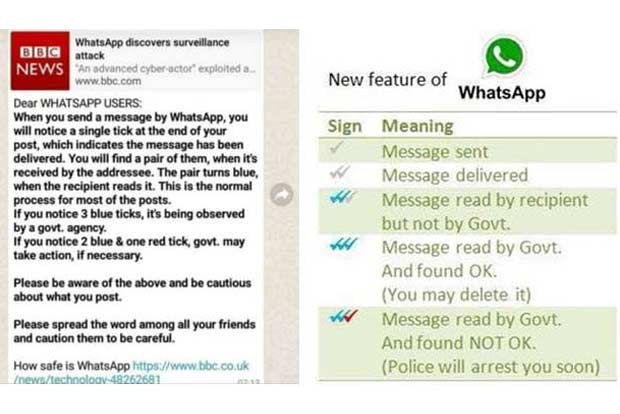 What happens when Whatsapp message receives triple ticks? What happens when Whatsapp message receives triple ticks?