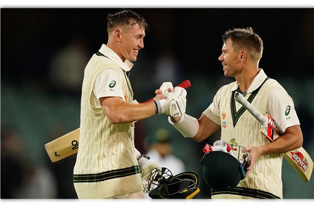 Warner and Labuschagne punish Pakistan with twin tons