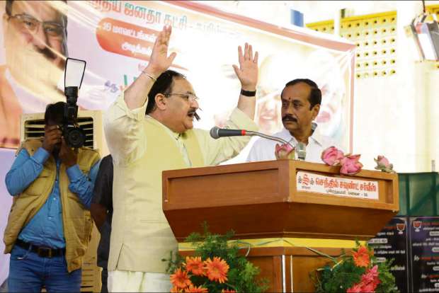 BJPs Nadda toes PMs Tamil pitch, praises Thiruvalluvar to strike chord with TN people