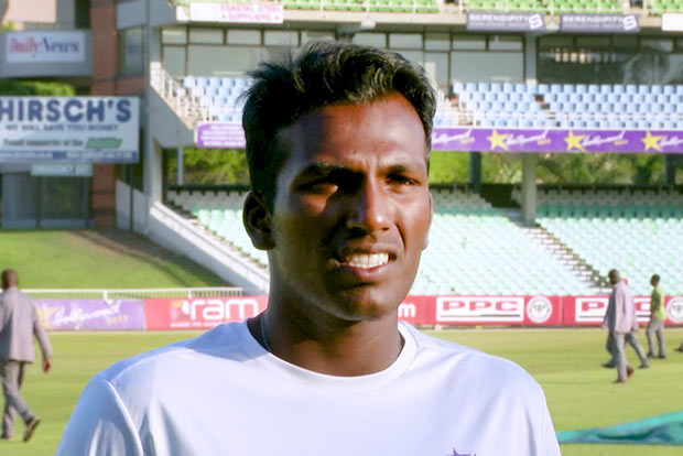 Ton up Muthusamy, fiery Jansen put SA in complete control