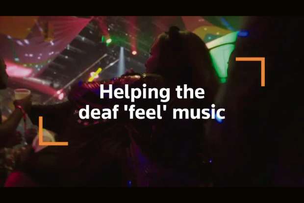 High-tech jacket allows deaf people to feel the music