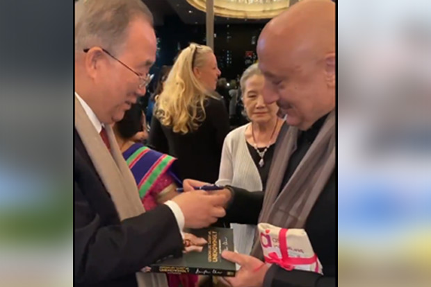 When Ban Ki-moon asked Anupam Kher for signed autobiography
