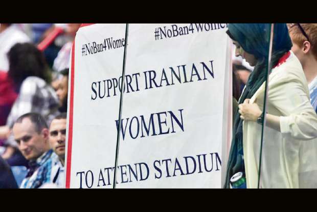 Irans woman football fan dies after setting herself on fire
