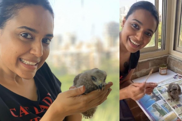 Swara Bhasker rescues black kite, names it Changez