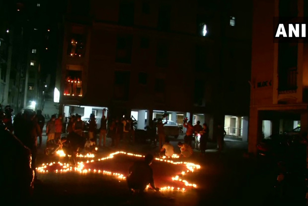 Indians respond to PMs appeal, light candles, diyas, turn on mobile phone torches
