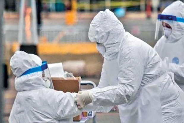 Docs provided safety gear, but  support staff exposed to threat