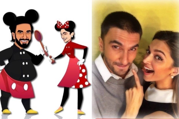 Ranveer, Deepika channel inner Mickey and Minnie Mouse