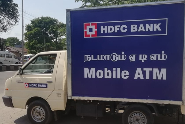 HDFC Bank deploys mobile ATM in city