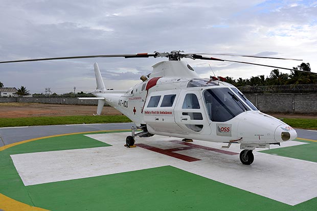 Air ambulance takes UAE family home