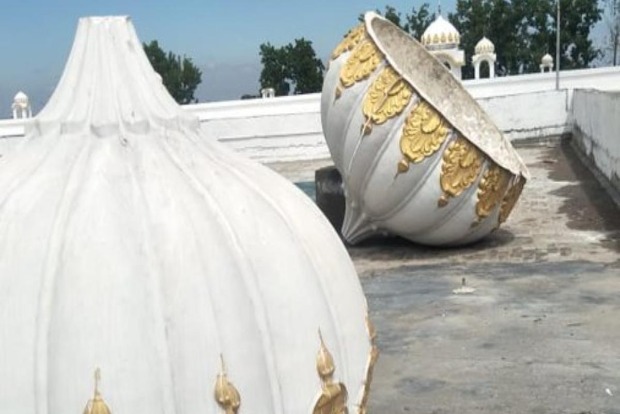 Pakistan govt exposed, 8 domes collapse in Kartarpur shrine