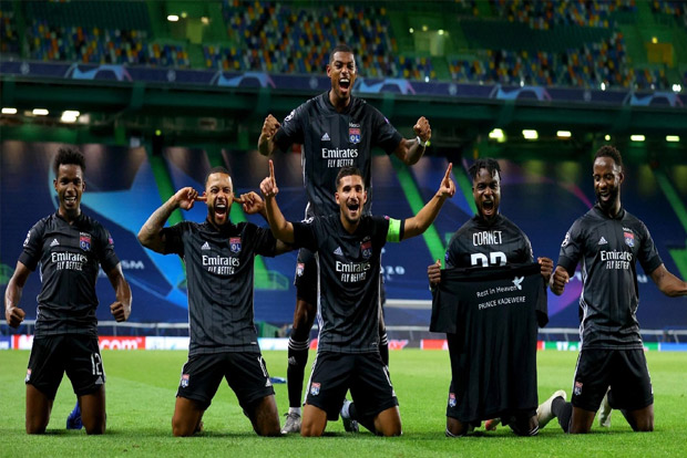 Lyon roars into CL semi-finals