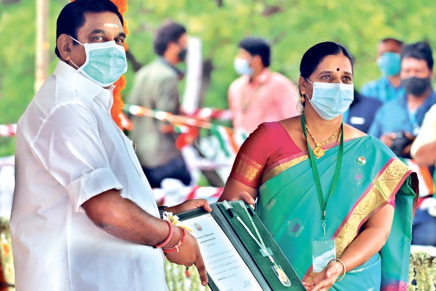 COVID warrior tahsildar celebrates award with party, shunted out