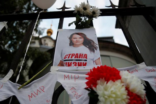 Belarusian opposition leader sees herself as a symbol of change