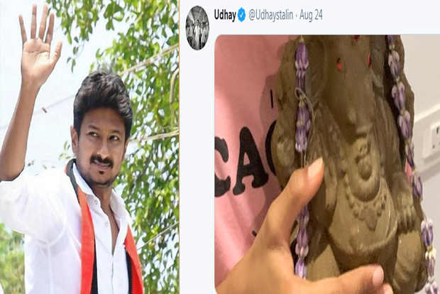 Udhayanidhi sparks row with Vinayaga pic