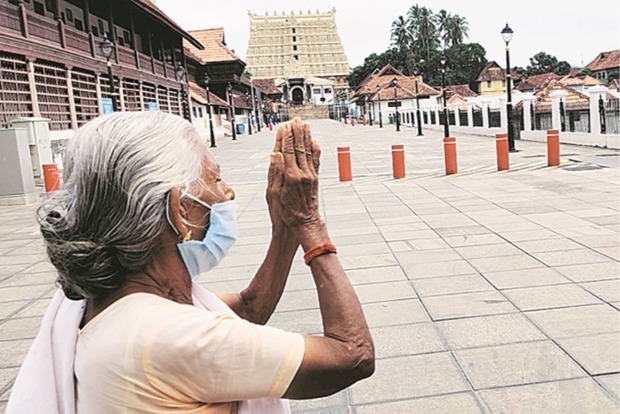 Padmanabha Swamy temple opens for devotees with strict COVID- 19 protocols Padmanabha Swamy temple opens for devotees with strict COVID- 19 protocols