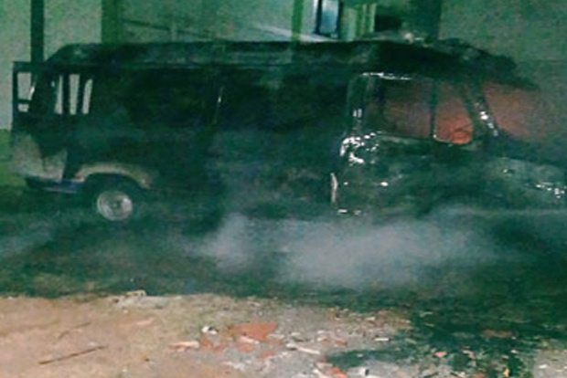 Fire guts ambulance waiting to carry COVID patient from Tenkasi GH