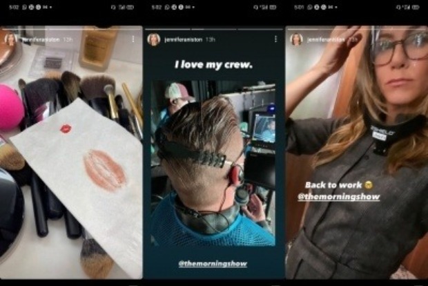 Jennifer Aniston is back to work