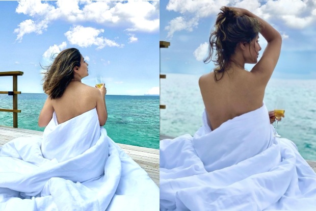Hina Khan flaunts sexy back from Maldivian vacation