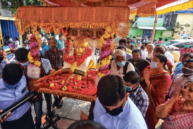 City youth honour Bharathiyar on 138th birth anniv City youth honour Bharathiyar on 138th birth anniv