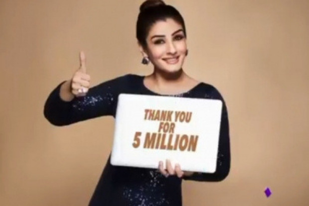 Raveena Tandon thanks her Instafam on crossing 5 million mark