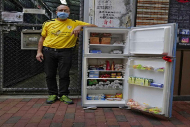 One Good Thing: Hong Kong street refrigerator keeps giving One Good Thing: Hong Kong street refrigerator keeps giving