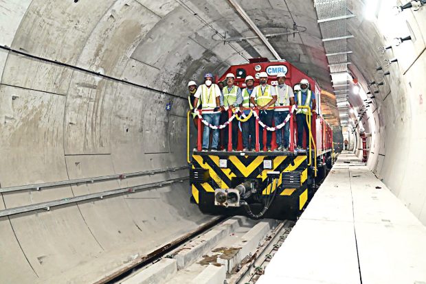 Metro holds first trial run between Washermenpet and Wimco Nagar