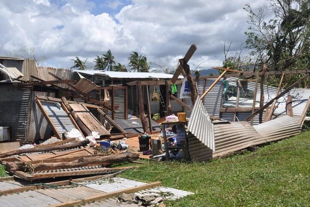 Tropical cyclone destroys over 1,500 homes in Fiji