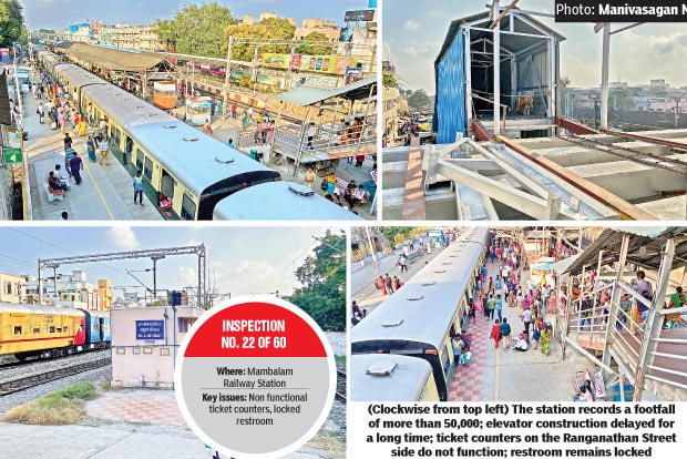Delay in erecting escalator irks rail commuters at Mambalam