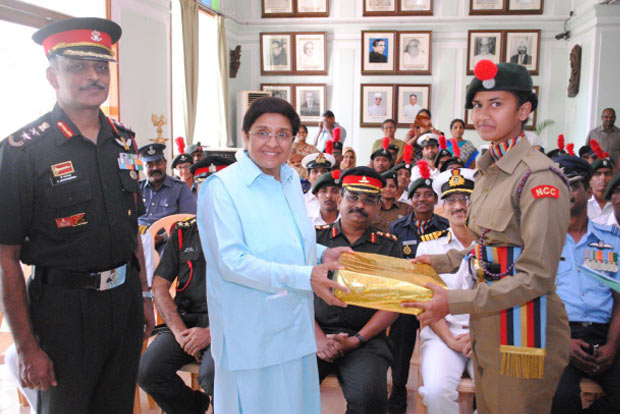 Kiran Bedi hosts At Home reception for R-Day cadets
