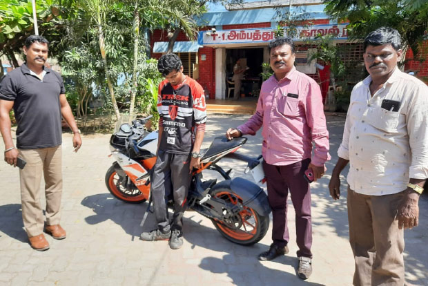 Bike thief nabbed in Ambattur