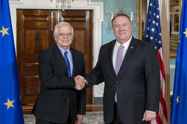 Pompeo, Borrell Discuss Need to Return to Political Process in Syria - State Dept