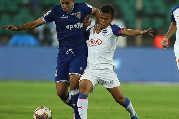 ISL: Misfiring Bengaluru held by ten-man Chennaiyin