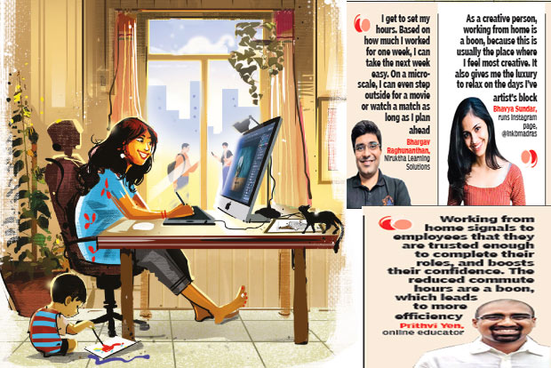 City’s growing work-from-home force strikes balance between work and life