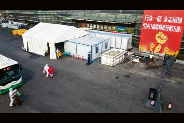 9 temporary hospitals open in epidemic-stricken Hubei 9 temporary hospitals open in epidemic-stricken Hubei