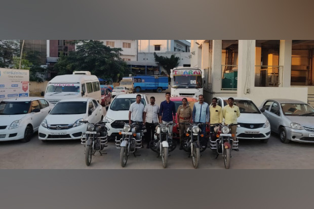 Stolen bike traced to Nellai, cars, bikes seized