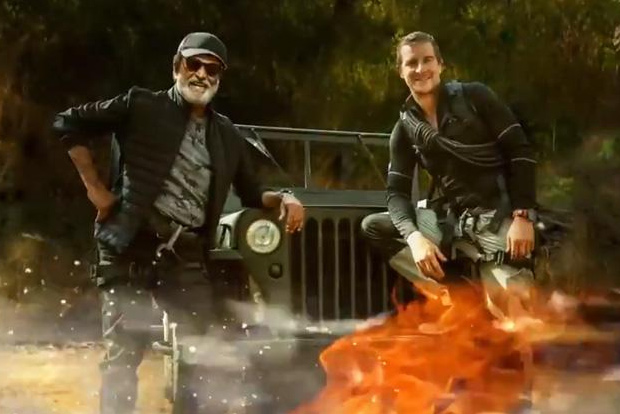 Bear Grylls shares first look of Rajinikanth in Man vs Wild