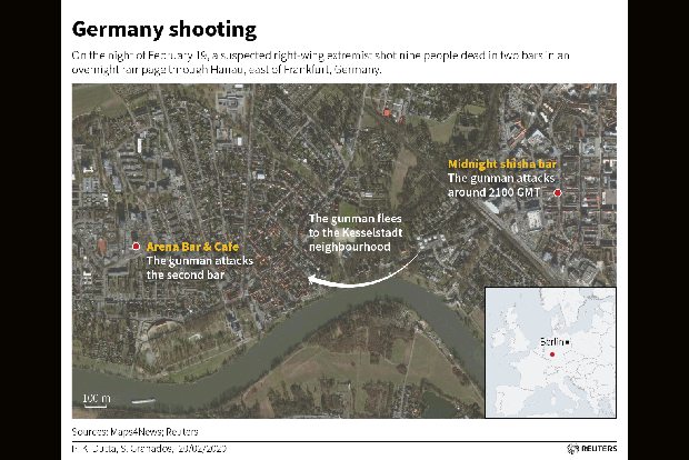 Suspected shisha bar gunman published racist manifesto - German prosecutor Suspected shisha bar gunman published racist manifesto - German prosecutor