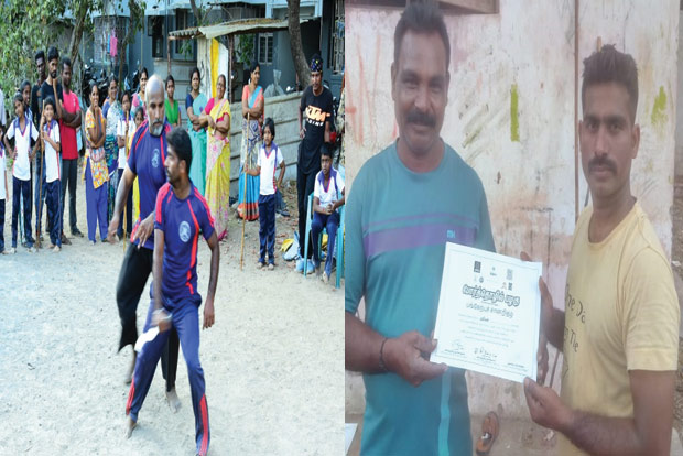 Adimurai expert trains police personnel in ancient fighting style