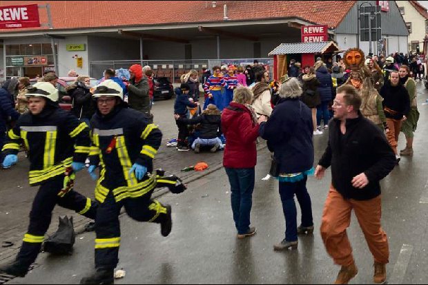 30 injured as car drives into carnival parade in Germany