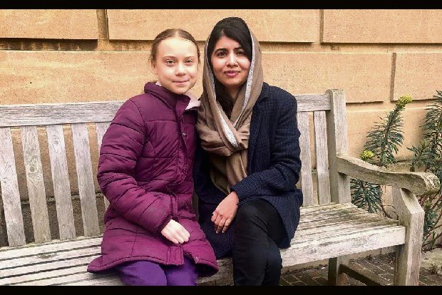 Greta met Malala: young activists pictured together in Oxford