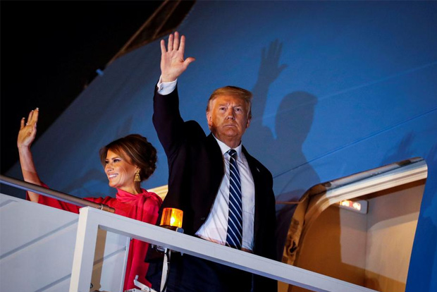 Trump back home after great whirlwind visit to India