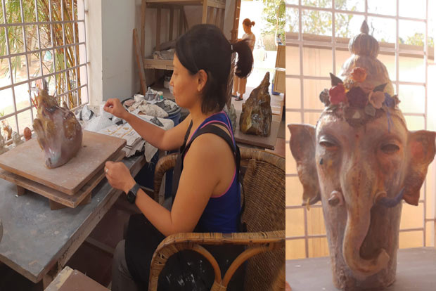 Ceramic artists from Korea find inspiration in Indian gods, colours