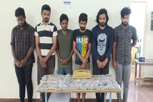 6 try home delivery of ganja for New Year celebrations, arrested