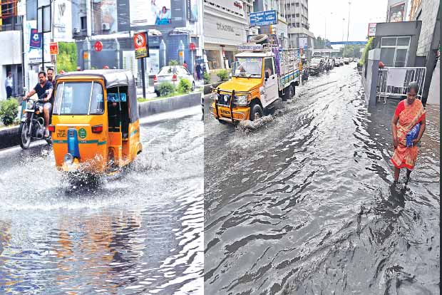 After 7 years, January 1 brings heavy showers to Chennai