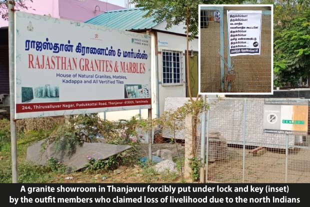 Pro-Tamil group shuts units run by north Indians in dists