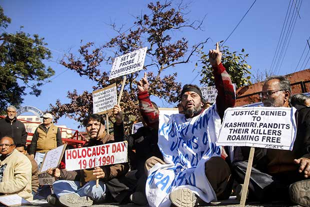 Were coming back home: Kashmiri Pandits roar at Jantar Mantar