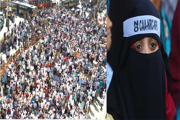 Thousands of protesters gather for Chennai’s ‘Shaheen Bagh’