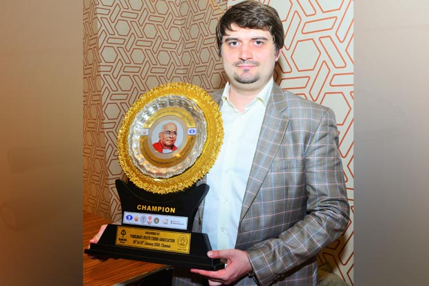 Top-seed Ponkratov wins Chennai Open chess title